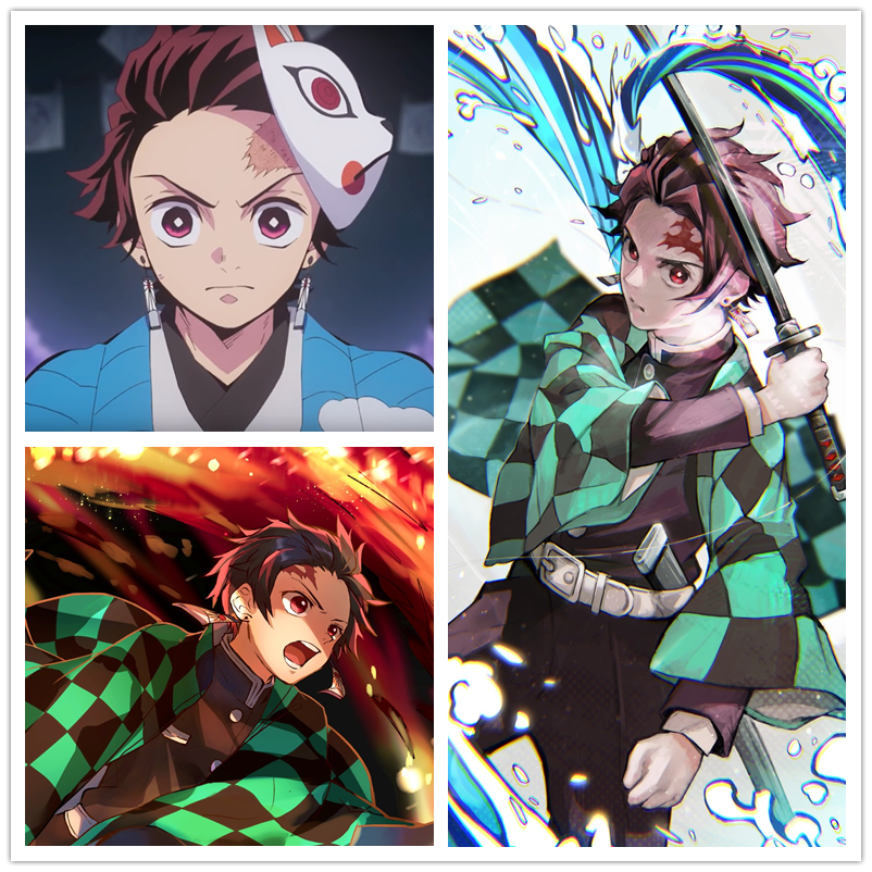 tanjirou kamado kurze cospaly synthetische perig anime dämon slayer kimetsu nein yaiba