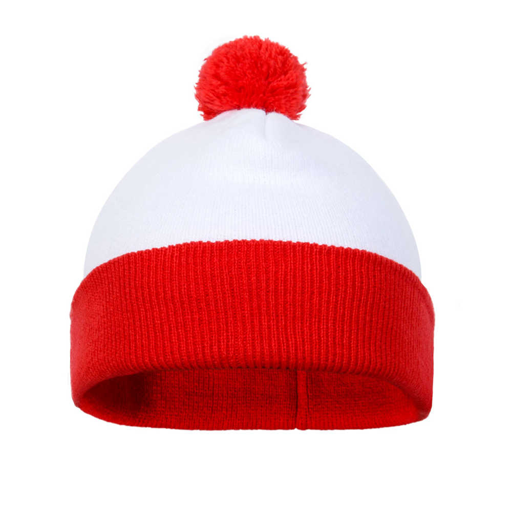 Wo Wally Waldo 2 pack pom pom Cuff Beanie Hats Weihnachtsgeschenke -Takerlama